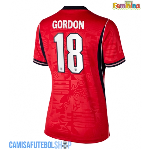 Camisa de time de futebol Inglaterra Anthony Gordon #18 Replicas 2º Equipamento Feminina Mundo 2026 Manga Curta